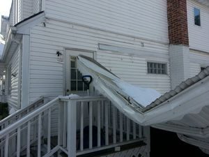 Water Damage Restoration From Carport Collapse In Heavy Snow